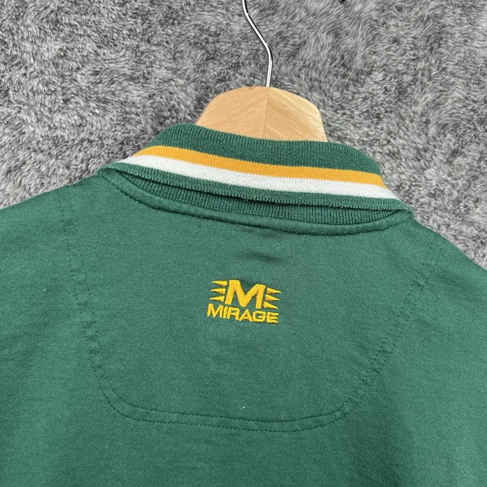 Green Bay Packers Vintage Y2K Polo Shirt Men's Large Mirage NFL Preppy - Picture 9 of 10